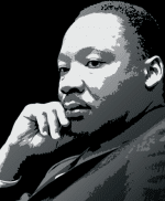 a close up of Martin Luther King, Jr. a close up of Martin Luther King, Jr.