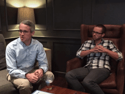 a group of people sitting on a couch