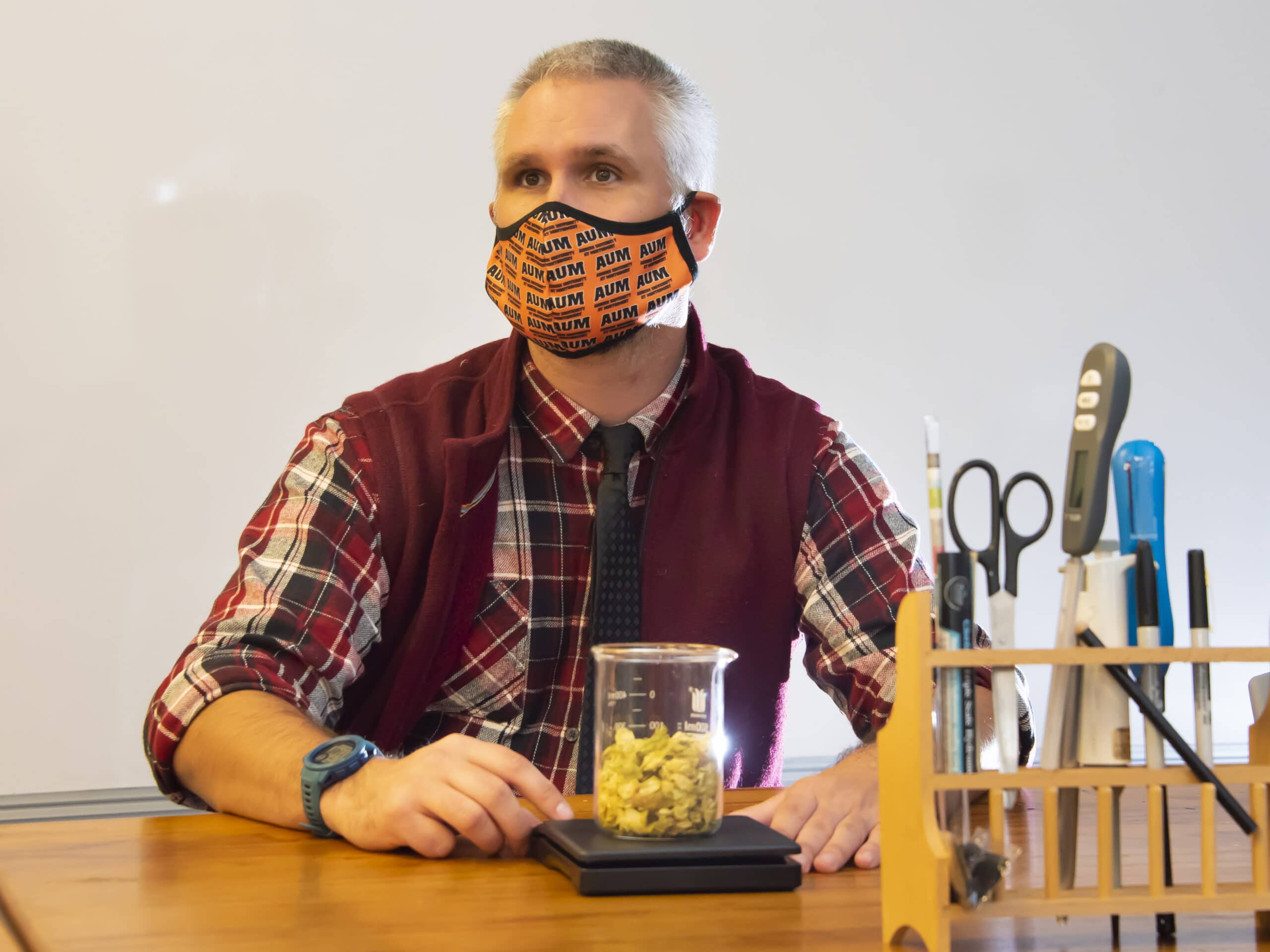 a man sitting at a table