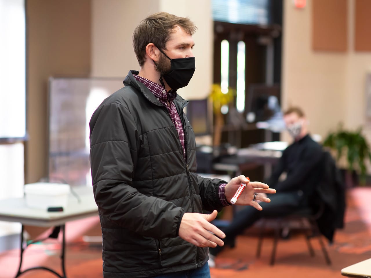 AUM Kinesiology faculty member Brett Davis teaches a recent class