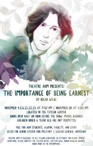 The Importance of Being Earnest Event Poster