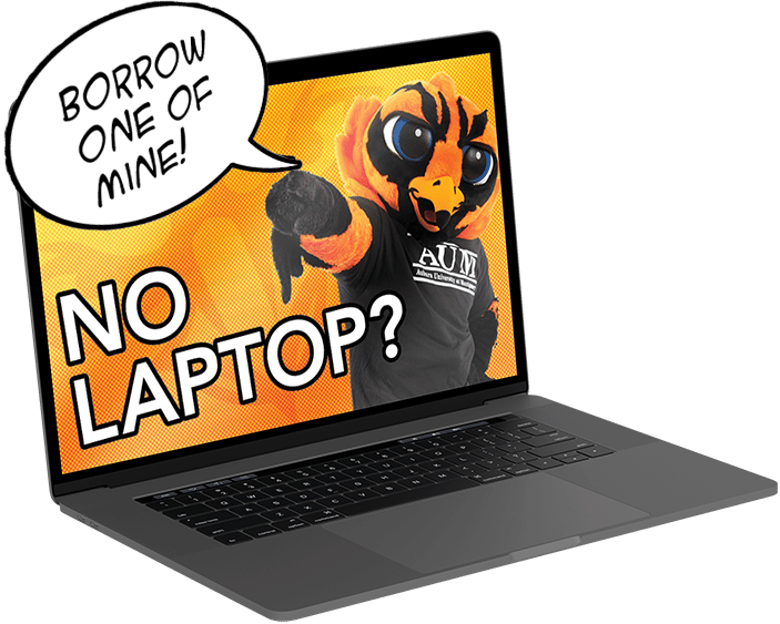 no laptop? borrow one of ours