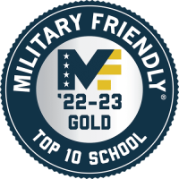 Gold Military Friendly Top 10 School 2022-2023