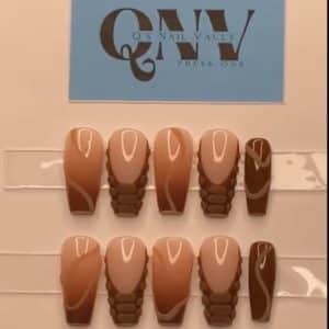 Press-on Nails by Q's Nail Vault started AUM COB student Quinntaria Scott