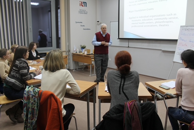 Roger Ritvo teaching in Ukrainian Catholic University 2017