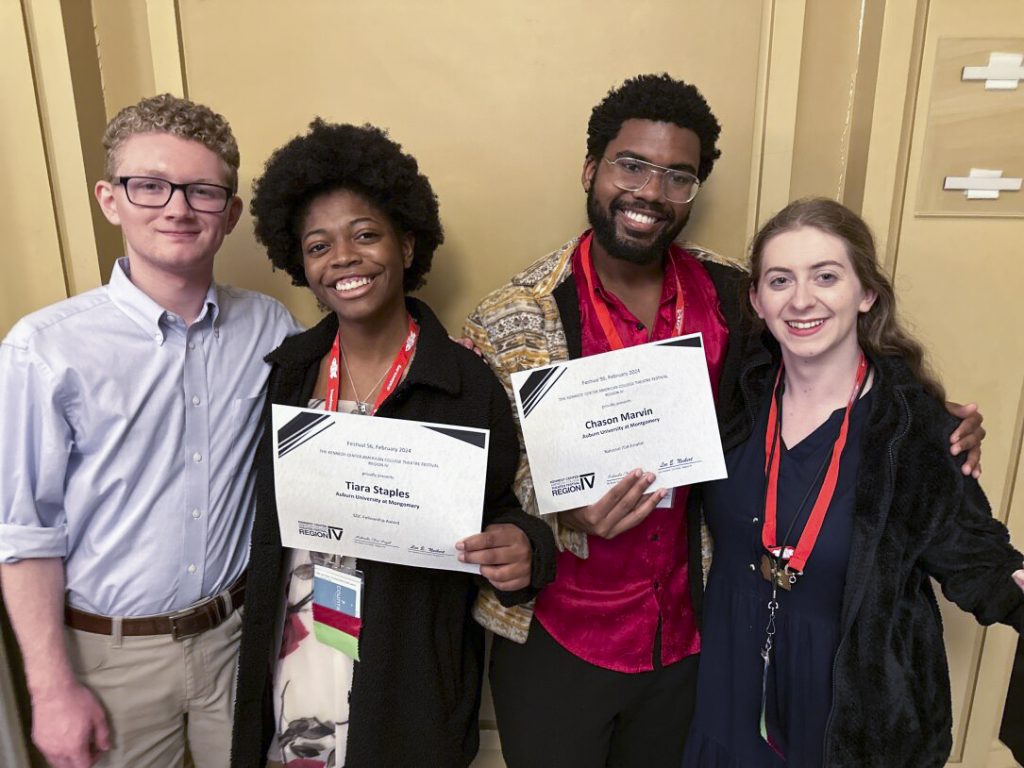 Theatre AUM students earn top awards at 2024 the Region IV Kennedy Center American College Festival.