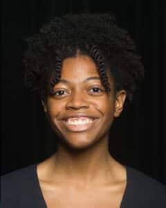 AUM communication theatre student Tiara Staples smiles