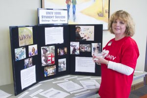 AUM UNIV Student Success Program faculty member Anne Douglas attends the university's "I Love UNIV" luncheon.