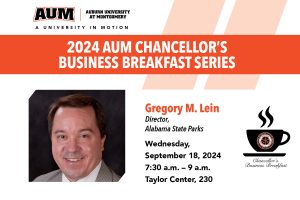 Chancellor's Business Breakfast Series flyer.