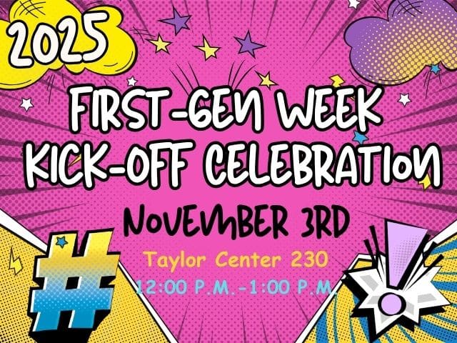 WASC First-Gen Celebration Week Kick-Off Celebration