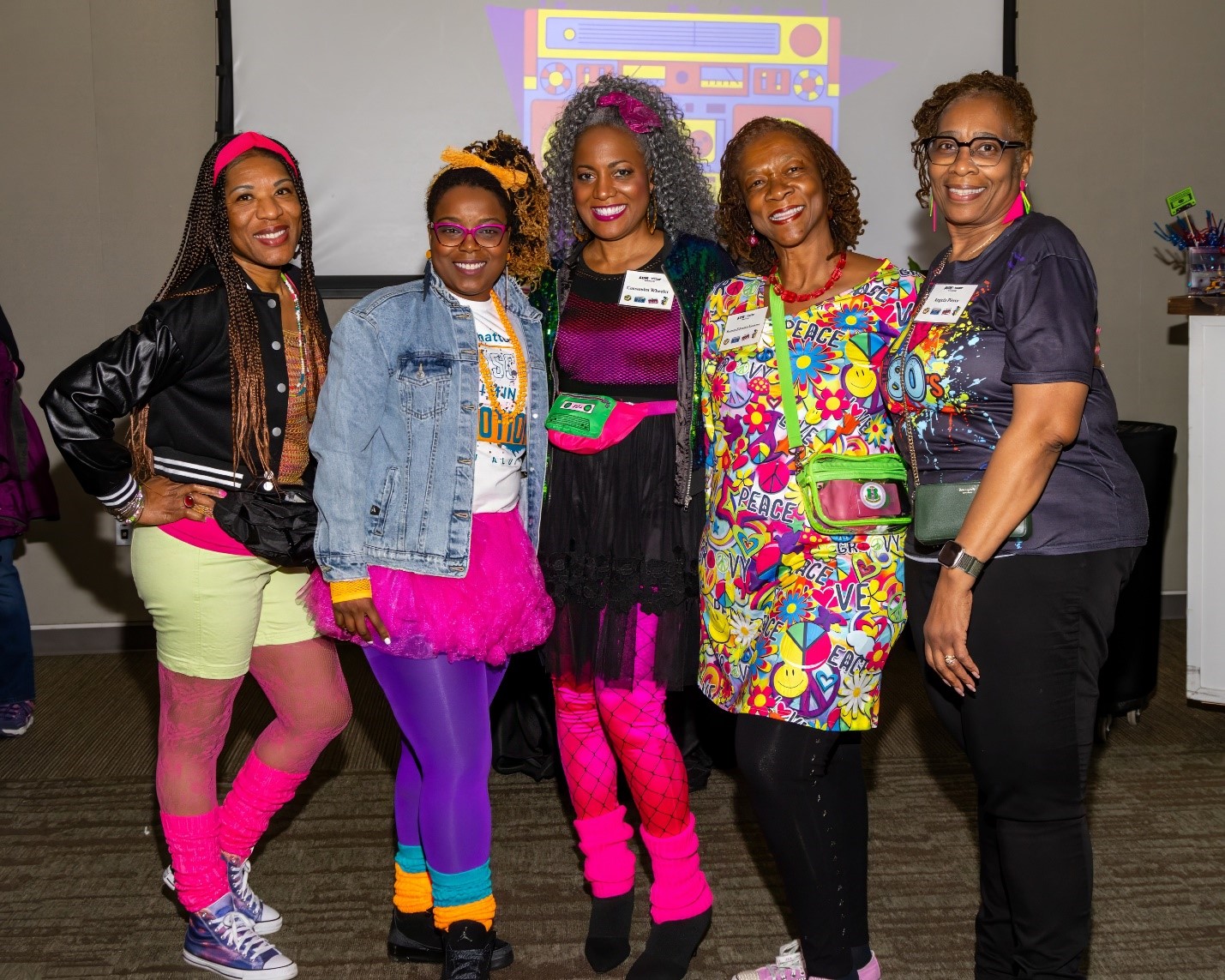 AUM Alumni had a great time dressing up in their 80's themed outfits for homecoming.