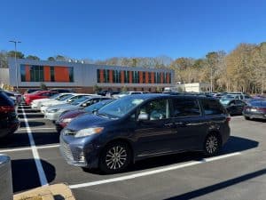 Register your vehicle for a parking decal.