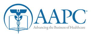 AAPC logo with tagline Advancing the Business of Healthcare.