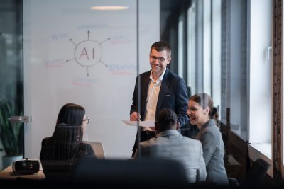 Students can discuss AI strategy and how to implement it in career planning.
