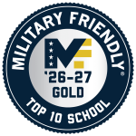 Auburn University At Montgomery Military Friendly Top 10 School Gold 2026–2027 Badge