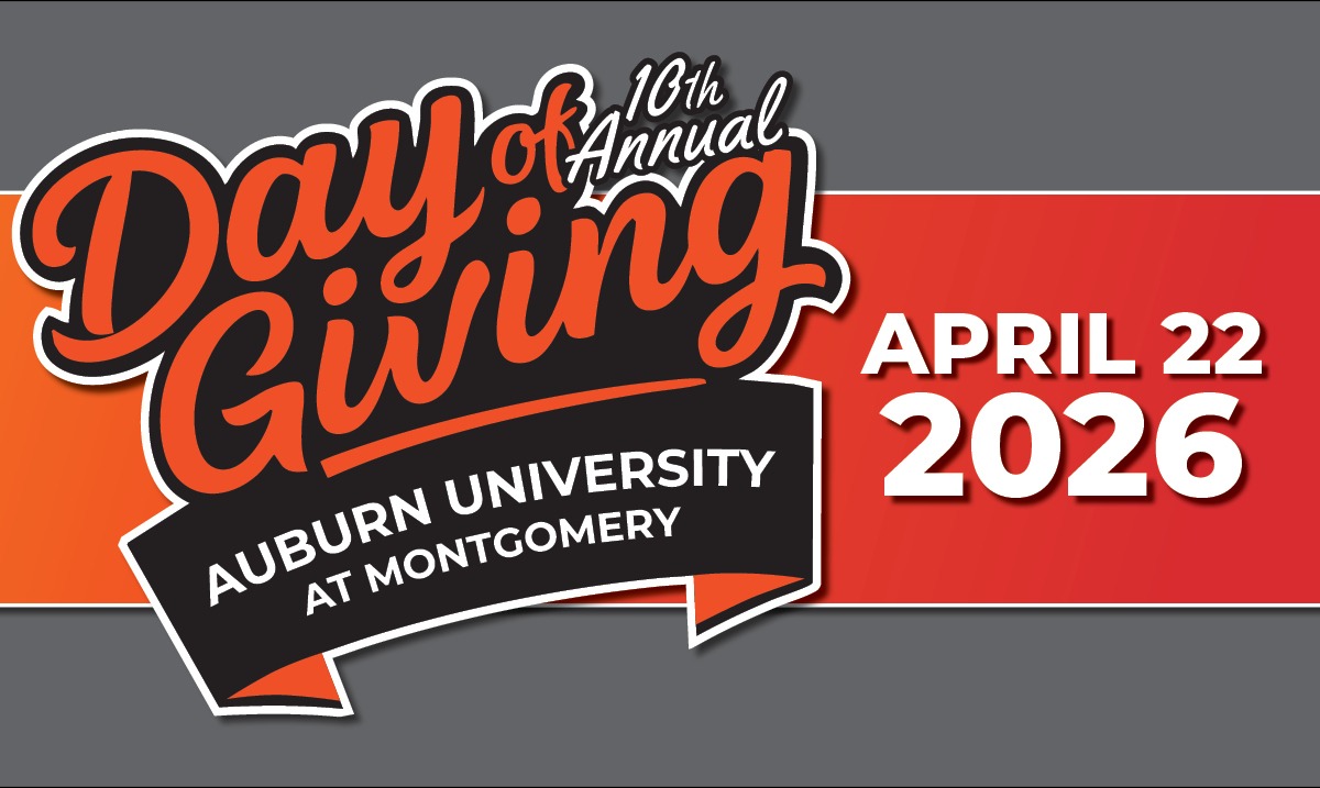 Auburn University at Montgomery 10th Annual Day of Giving will be April 22, 2026.