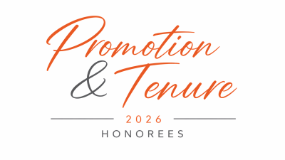 Auburn University at Montgomery 2026 Promotion & Tenure honorees announcement graphic