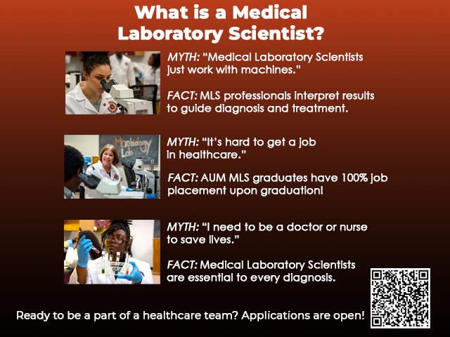 Auburn University at Montgomery Medical Lab Scientist myths vs facts.