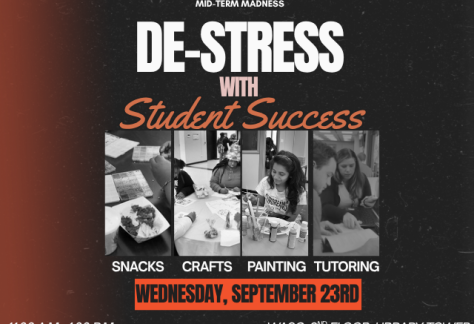 Auburn University at Montgomery De-Stress with Student Success: snacks, crafts, painting, tutoring, Sept 23, 11am–1pm, WASC.