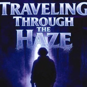 Auburn University at Montgomery poster: a person walks toward light under the blue title 'Traveling Through the Haze'.